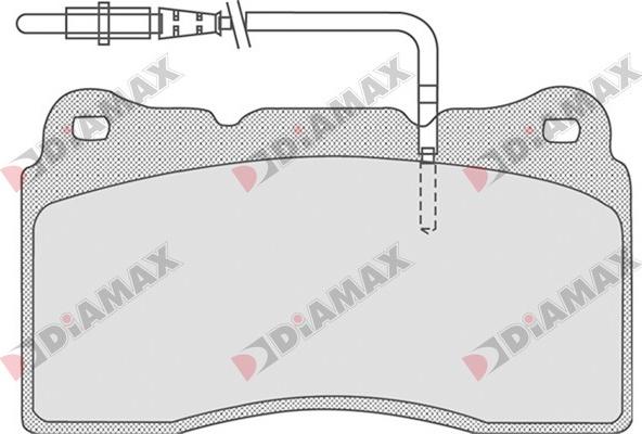 Diamax N09270 - Bremžu uzliku kompl., Disku bremzes www.autospares.lv