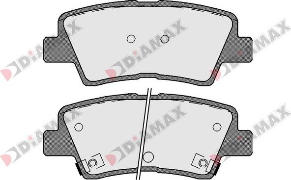 Diamax N09277 - Тормозные колодки, дисковые, комплект www.autospares.lv