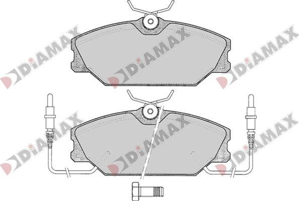 Diamax N09792 - Bremžu uzliku kompl., Disku bremzes autospares.lv