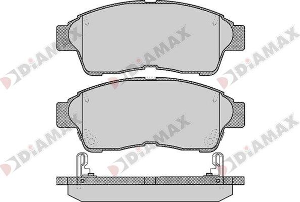 Diamax N09741 - Тормозные колодки, дисковые, комплект www.autospares.lv