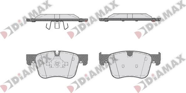 Diamax N09761 - Bremžu uzliku kompl., Disku bremzes autospares.lv