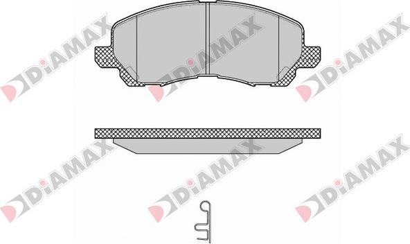 Diamax N09700 - Bremžu uzliku kompl., Disku bremzes autospares.lv