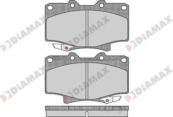 Diamax N09739 - Bremžu uzliku kompl., Disku bremzes www.autospares.lv