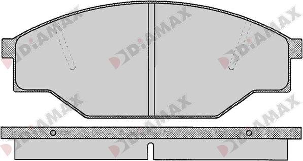 Diamax N09734 - Bremžu uzliku kompl., Disku bremzes www.autospares.lv