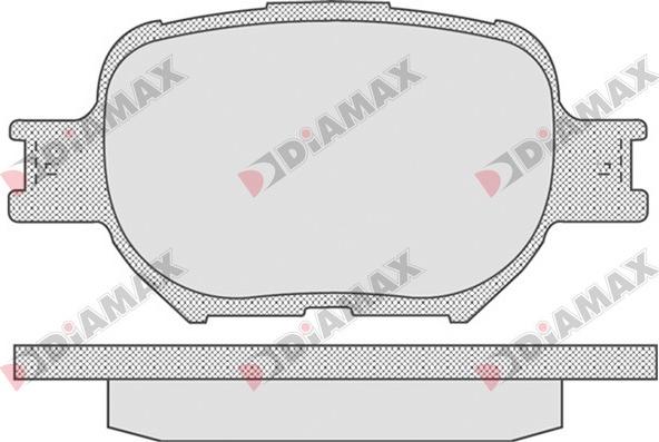 Diamax N09735 - Bremžu uzliku kompl., Disku bremzes www.autospares.lv