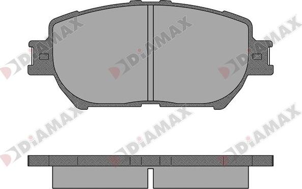 Diamax N09731 - Bremžu uzliku kompl., Disku bremzes www.autospares.lv