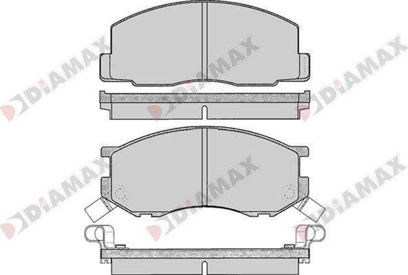 Diamax N09737 - Тормозные колодки, дисковые, комплект www.autospares.lv