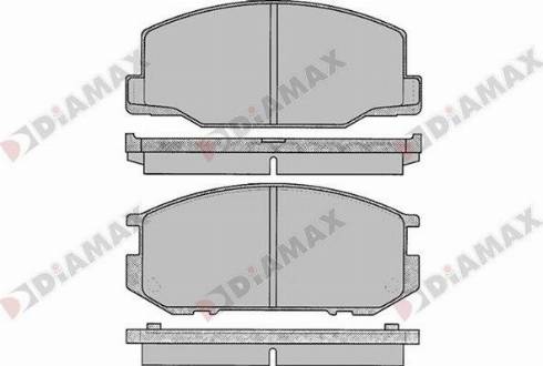 Diamax N09724 - Bremžu uzliku kompl., Disku bremzes autospares.lv