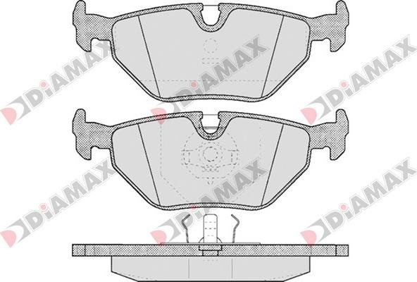 Diamax N09720 - Тормозные колодки, дисковые, комплект www.autospares.lv