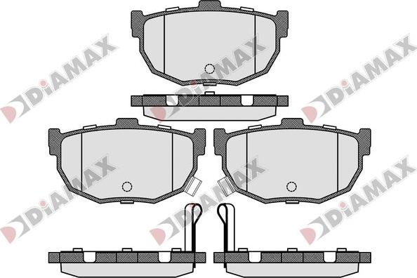 Diamax N09779 - Brake Pad Set, disc brake www.autospares.lv