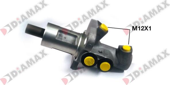 Diamax N04105 - Главный тормозной цилиндр www.autospares.lv