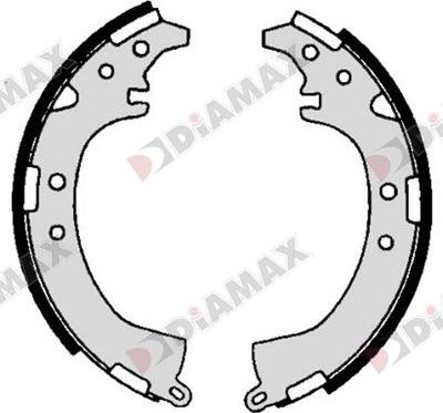 Diamax N01416 - Brake Shoe Set www.autospares.lv