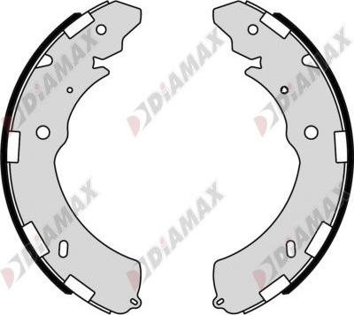 Diamax N01427 - Bremžu loku komplekts www.autospares.lv