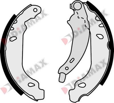 Diamax N01008 - Brake Shoe Set www.autospares.lv