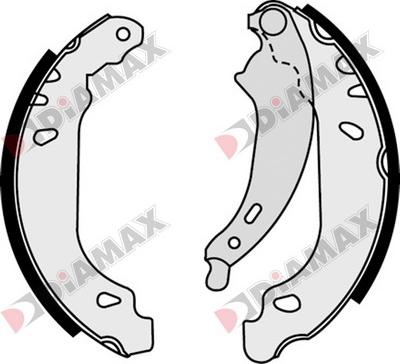 Diamax N01011 - Brake Shoe Set www.autospares.lv