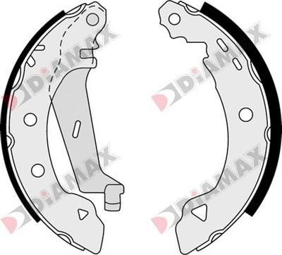 Diamax N01088 - Bremžu loku komplekts www.autospares.lv