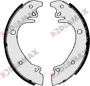 Diamax N01038 - Brake Shoe Set www.autospares.lv