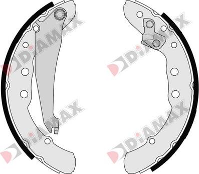 Diamax N01076 - Brake Shoe Set www.autospares.lv