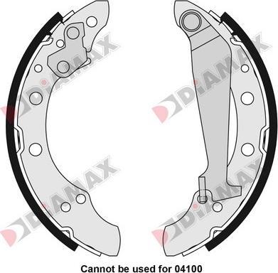 Diamax N01073 - Brake Shoe Set www.autospares.lv