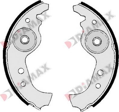 Diamax N01149 - Bremžu loku komplekts autospares.lv