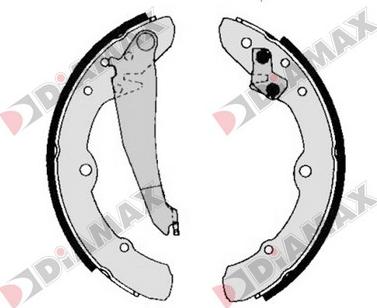 Diamax N01132 - Brake Shoe Set www.autospares.lv