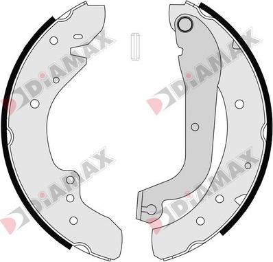 Diamax N01120 - Bremžu loku komplekts autospares.lv