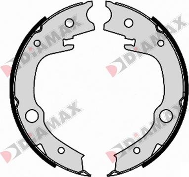 Diamax N01128 - Brake Shoe Set, parking brake www.autospares.lv