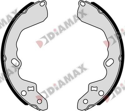 Diamax N01398 - Bremžu loku komplekts www.autospares.lv