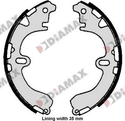 Diamax N01397 - Brake Shoe Set www.autospares.lv