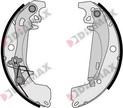 Diamax N01343 - Bremžu loku komplekts autospares.lv