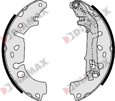 Diamax N01347 - Brake Shoe Set www.autospares.lv