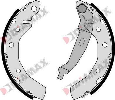 Diamax N01376 - Bremžu loku komplekts www.autospares.lv