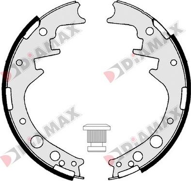 Diamax N01240 - Brake Shoe Set www.autospares.lv