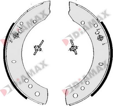 Diamax N01253 - Bremžu loku komplekts www.autospares.lv