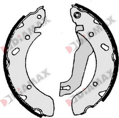 Diamax N01267 - Brake Shoe Set www.autospares.lv