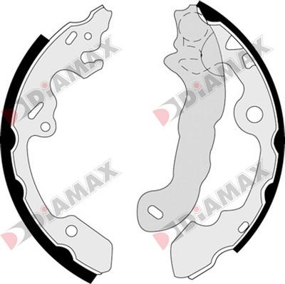 Diamax N01280 - Brake Shoe Set www.autospares.lv