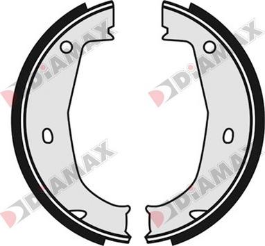 Diamax N01223 - Brake Shoe Set, parking brake www.autospares.lv