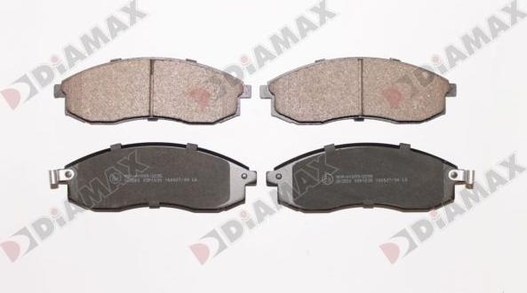 Diamax N10033 - Brake Pad Set, disc brake www.autospares.lv