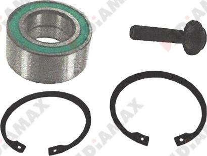 Diamax R1011K - Подшипник ступицы колеса, комплект www.autospares.lv