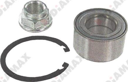 Diamax R1074K - Wheel hub, bearing Kit www.autospares.lv