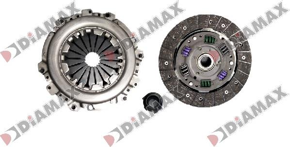 Diamax T5064K3 - Комплект сцепления www.autospares.lv