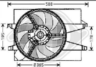 Diederichs 1404001 - Ventilators, Motora dzesēšanas sistēma autospares.lv