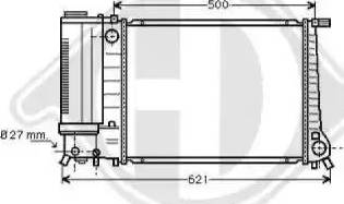 Diederichs 8500145 - Radiators, Motora dzesēšanas sistēma www.autospares.lv