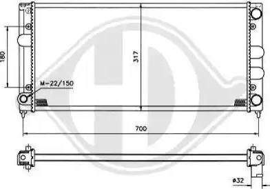 Diederichs 8500848 - Radiators, Motora dzesēšanas sistēma autospares.lv