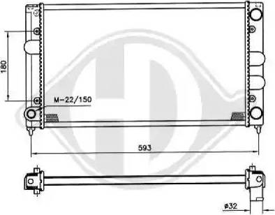 Diederichs 8500830 - Radiators, Motora dzesēšanas sistēma autospares.lv