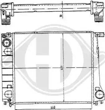 Diederichs 8500293 - Radiators, Motora dzesēšanas sistēma www.autospares.lv