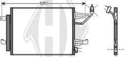 Diederichs 8580700 - Kondensators, Gaisa kond. sistēma www.autospares.lv