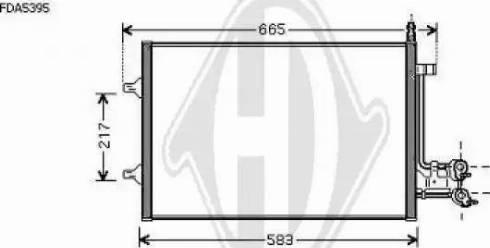 Diederichs 8140402 - Kondensators, Gaisa kond. sistēma www.autospares.lv