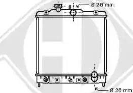 Diederichs 8150121 - Радиатор, охлаждение двигателя www.autospares.lv