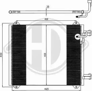 Diederichs 8100500 - Kondensators, Gaisa kond. sistēma www.autospares.lv